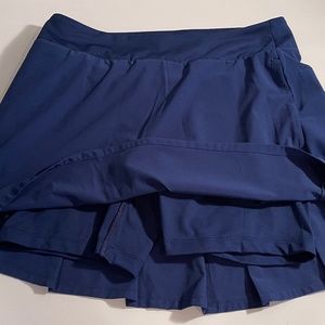 Nike Dri-Fit Blue Polyester Tennis Skort - Small